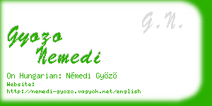 gyozo nemedi business card